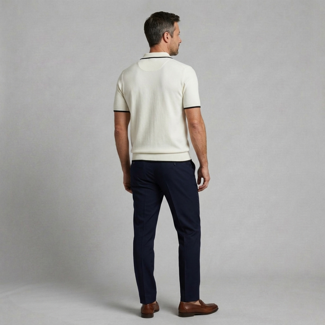 Tailored Fit Polo with Contrast Trim
