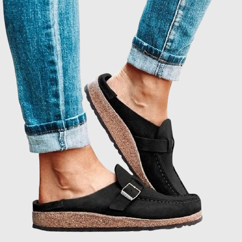Orthopedic Slip-On Clogs with Buckle