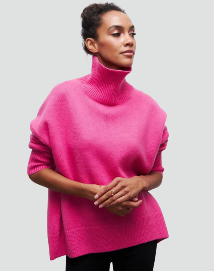 Women's Sleek Cashmere Sweater with Natural Warmth for Winter