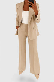 Sleek Two-Piece Suit Set
