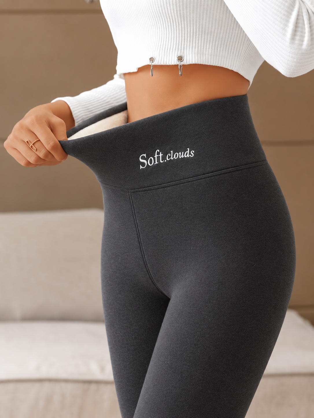 Women's Winter Pants with Warm Fleece Lining for Cold Weather