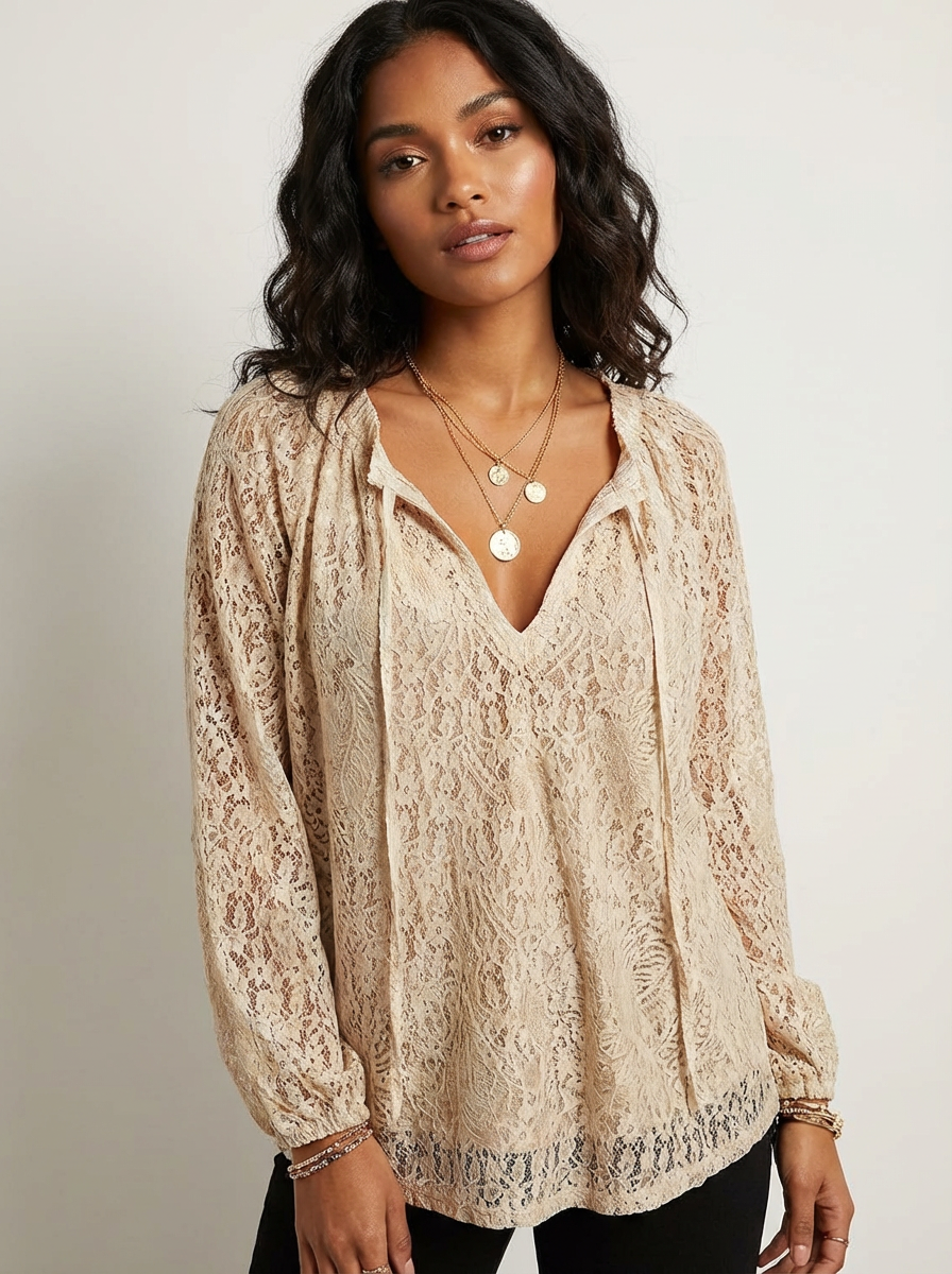 Lace Bohemian Blouse