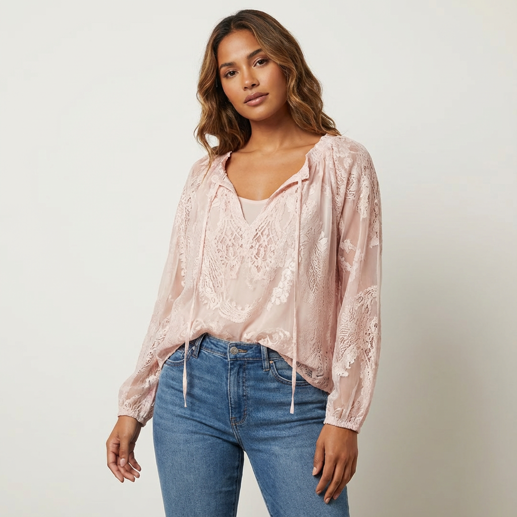 Lace Bohemian Blouse