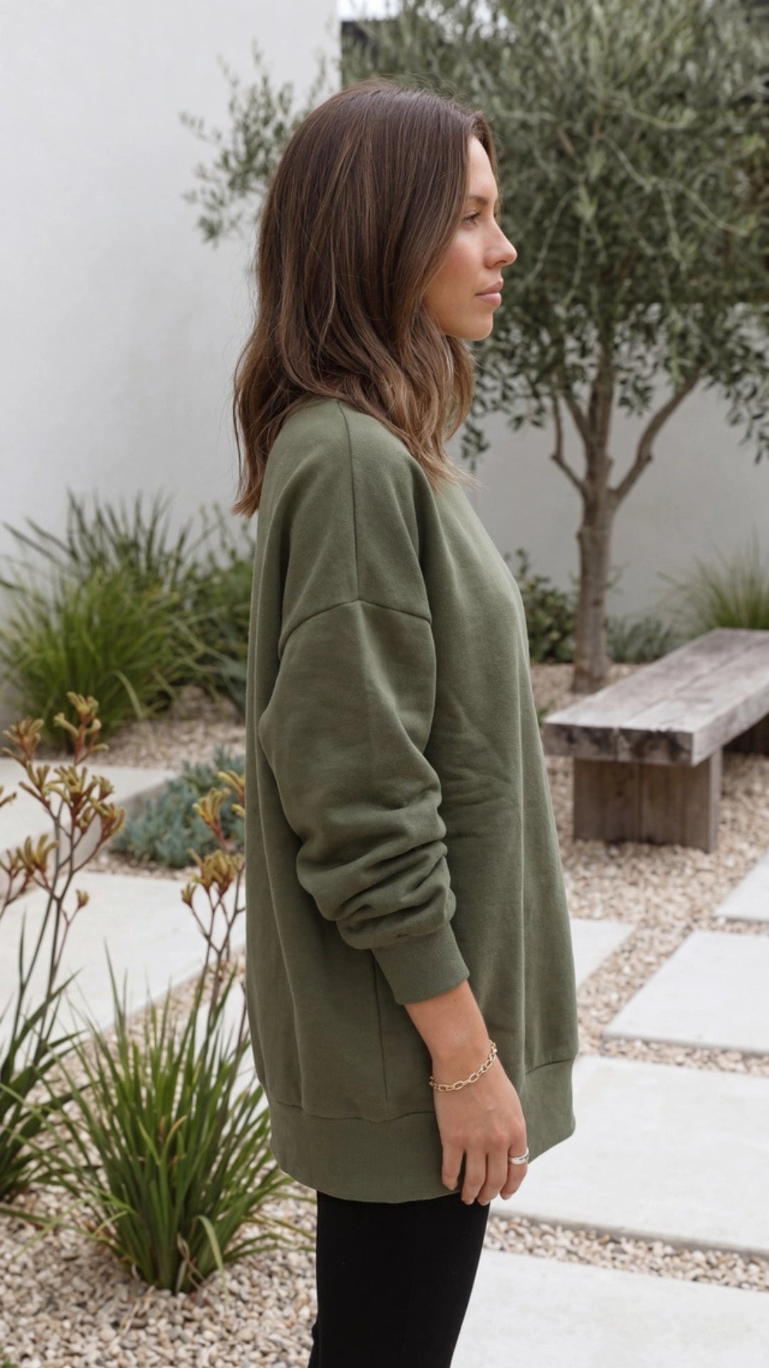 Draped Oversized Sweatshirt in Soft Fabric