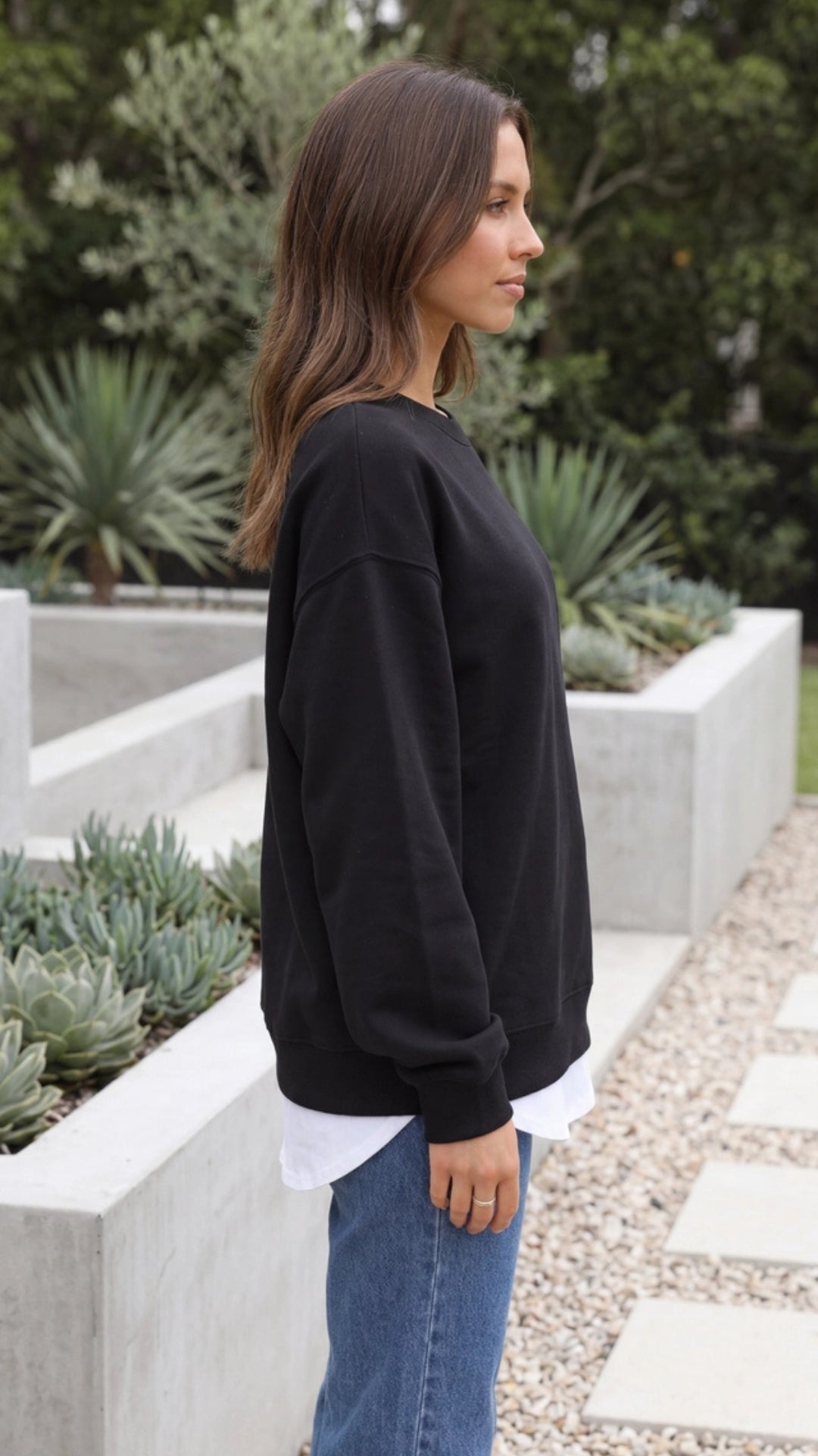 Draped Oversized Sweatshirt in Soft Fabric