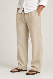 Linen Drawstring Pants Relaxed Fit Casual Look Everyday Wear