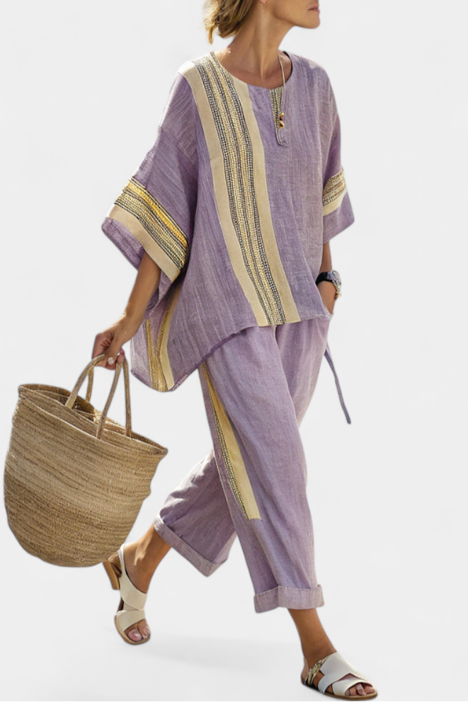Lightweight Lavender Linen Set