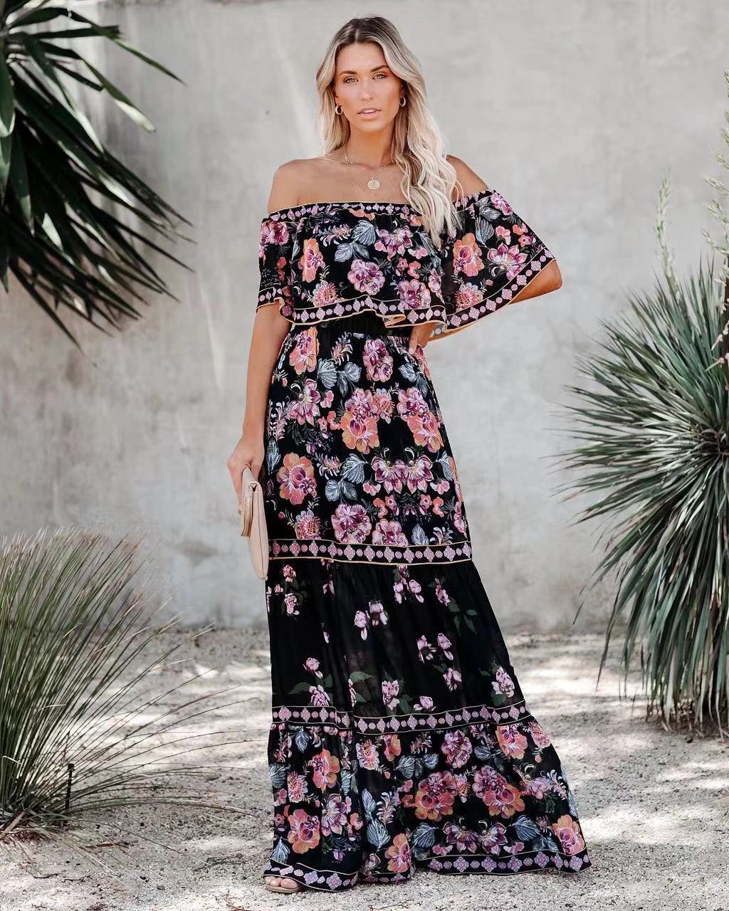 Wedding V-Neck Satin Midi Dress Bridal Guest Attire