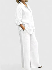 Relaxed Linen Shirt and Pants Set