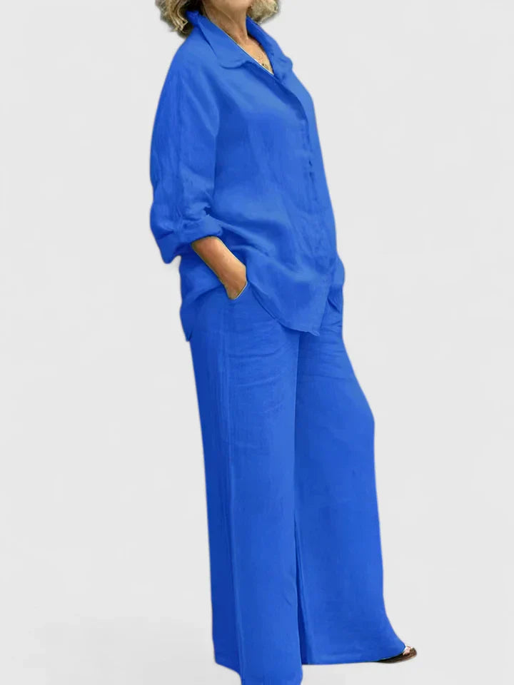 Relaxed Linen Shirt and Pants Set