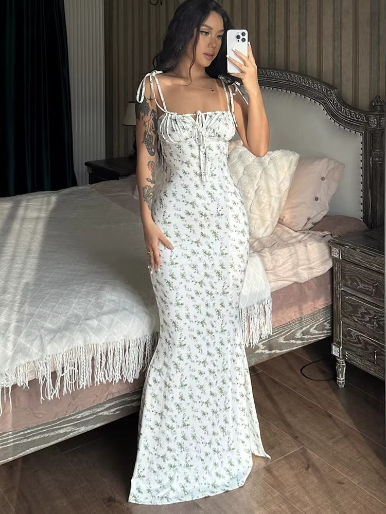 Fitted One-Shoulder Satin Maxi Dress Wedding Guest
