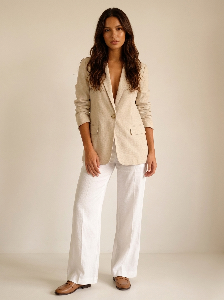 Classic Linen Blouse