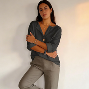 Women's Fall Classic Linen Blouse