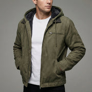 Insulated Winter Jacket with Utility Zipper Pockets for Men