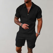 Casual Polo and Shorts Set