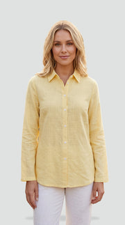 Classic Linen Long Sleeve Shirt Everyday Wear