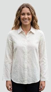 Classic Linen Long Sleeve Shirt Everyday Wear