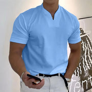 Classic Polo Shirt with Structured Collar Casual Formal Wear