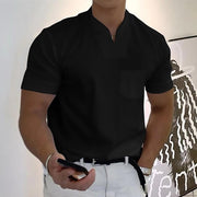 Classic Polo Shirt with Structured Collar Casual Formal Wear
