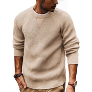 Classic Textured Knit Sweater for Men's Everyday Comfort and Style