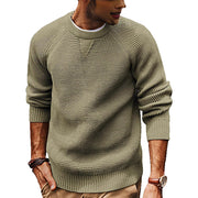 Classic Textured Knit Sweater for Men's Everyday Comfort and Style