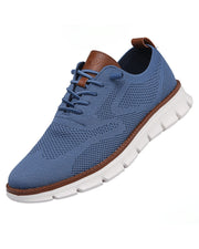 Comfortable Lace-Up Sneakers Breathable Knit Casual Wear