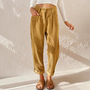 Corduroy High Waist Wide Leg Pants
