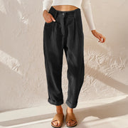 Velour Corduroy High Waist Wide Leg Pants Casual Wear