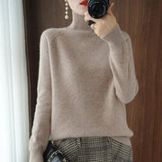 Women's Cozy Knit Turtleneck Sweater for Winter Comfort