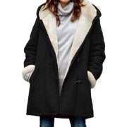Insulated Winter Duffle Coat with Toggle Closures and Plush Lining for Women
