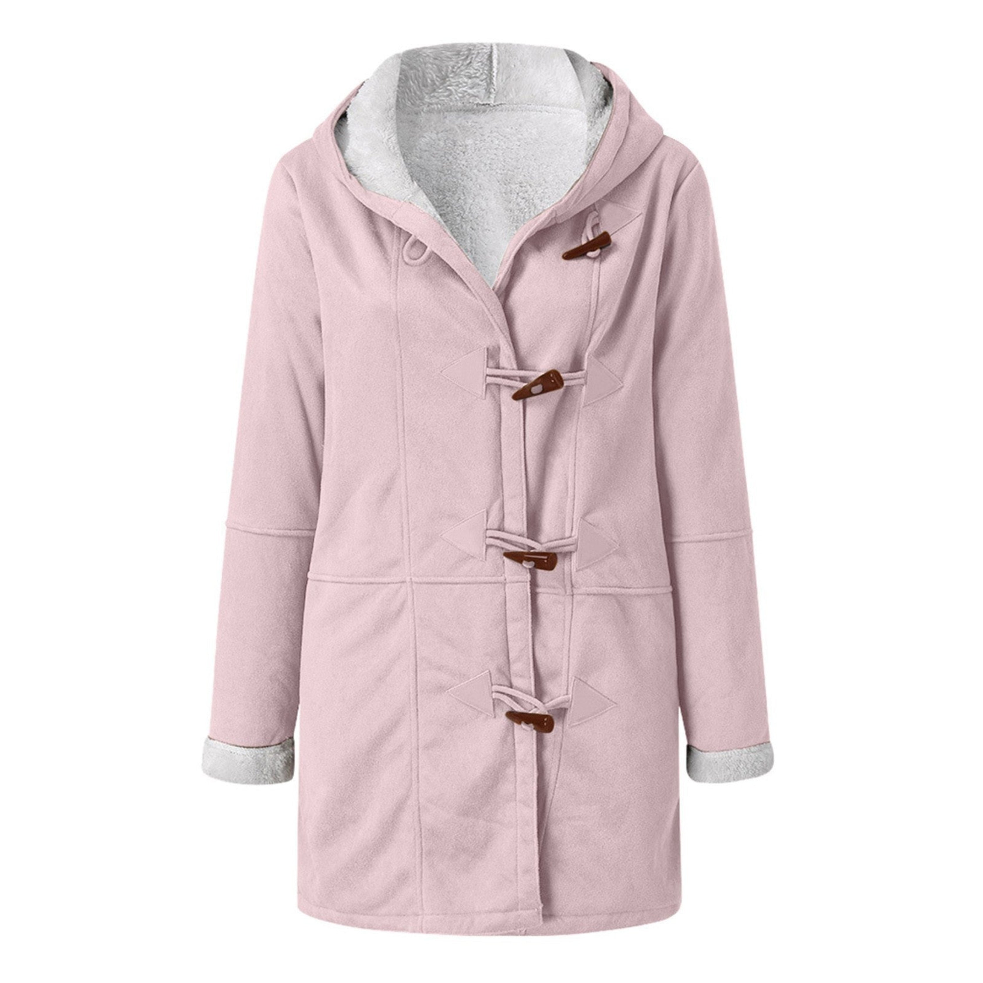 Duffle-coat Waleria pour femme, coupe intemporelle et brandebourgs signature adaptés à l'hiver.