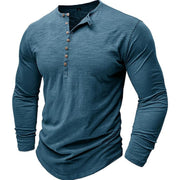 Men's Long Sleeve Henley Shirt