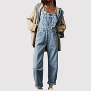 Denim Overalls with Adjustable Straps