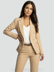 Double-Breasted Blazer Suit Set