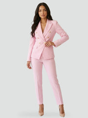 Double-Breasted Blazer Suit Set