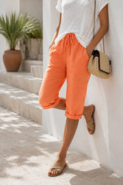 Women's Shorts – Linen Blend – Casual Wear