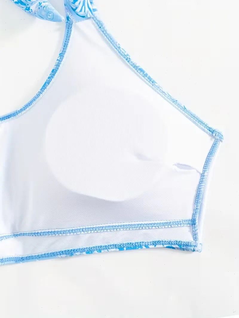 Cover-up met halternek en shorts