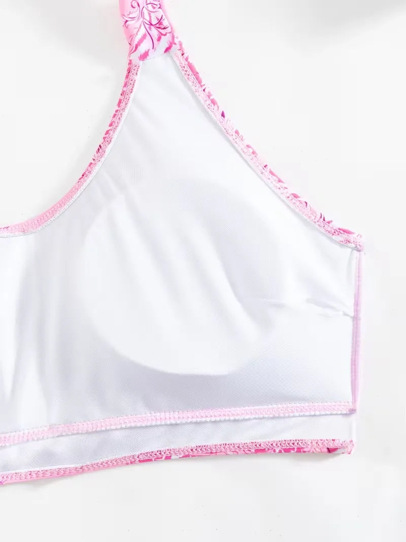 Cover-up met halternek en shorts