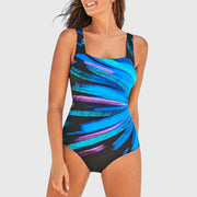 Abstract Fitted Swimsuit with Tailored Design Fit Beach Pool
