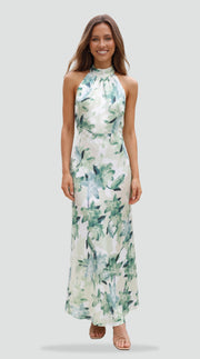 Floral Halter Maxi Dress