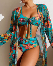 Flowy Floral Bikini Set Design Beachwear Styles Summer