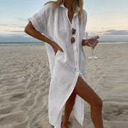 Flowy Linen Maxi Dress