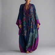 Flowy Plum Blossom Maxi Dress Flowing Style Wedding Guest Attendees