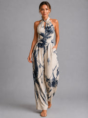 Halter Wide-Leg Jumpsuit