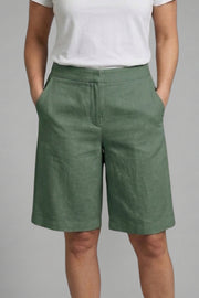 Women's High-Waisted Shorts – Linen Style – Wide Leg Design for Comfort