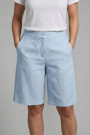 Women's High-Waisted Shorts – Linen Style – Wide Leg Design for Comfort