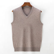 Knit V-Neck Sleeveless Vest for Stylish Dress Designs for Women
