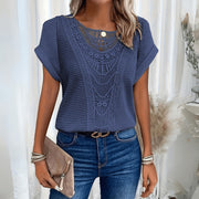 Lace Detail Vintage Top Style Wear