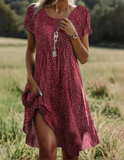 Lightweight A-Line Summer Dress Casual Wear Wedding Guest
