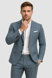 Linen Blazer and Pant Set Two Piece Formal Wear